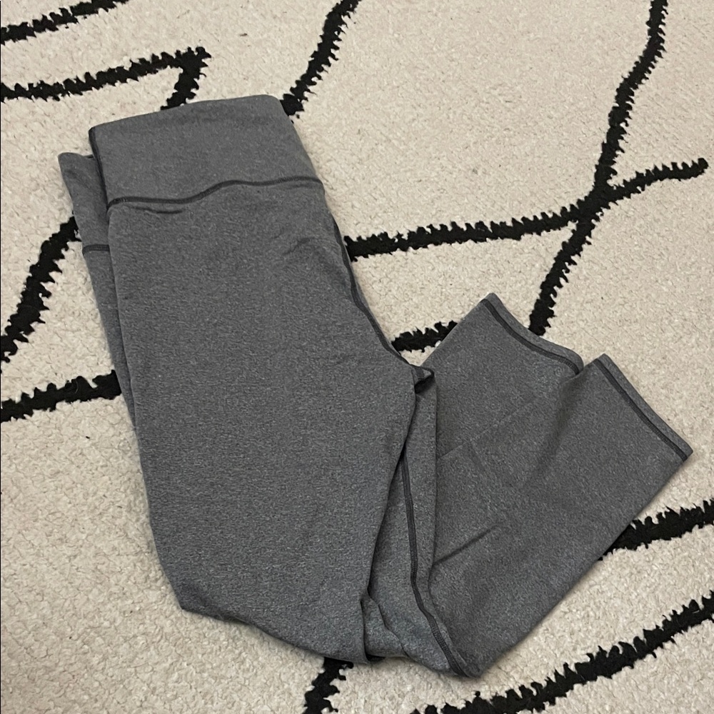 Under Armour Girls Charcoal Gray Performance Leggings